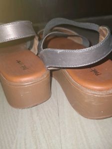 Pink Star Silver Sandals