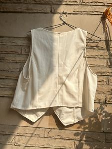 Savana Off White Waist Coat