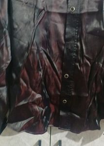 Mens Party Wear Silk Blend Triple Collor Shirt