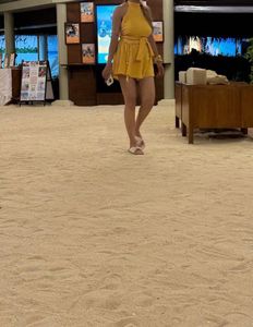 Yellow Sleeveless Mini Dress