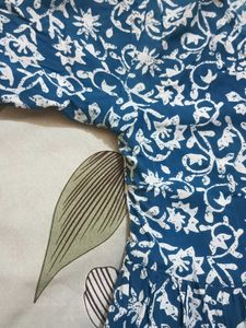 Boho Print Dress with Pom Poms