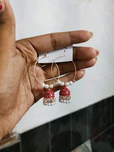 Red Jhumkas