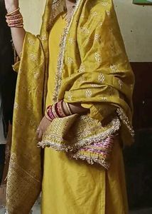 3 Peice Suit For Haldi Ceremony