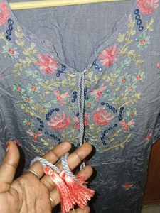Embroidered Kurta Dress