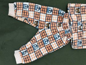 woolen Cute Star and checked Pajama Sets