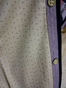 Yellow Patterned Short Sleeve Shirt