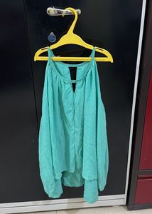 Turquoise Sleeveless Top