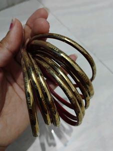 Ayodhya Special Golden Red Bangles