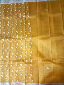 💛Elegant Yellow Saree