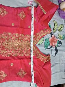 Pink Embroidered Salwar Kameez Suit