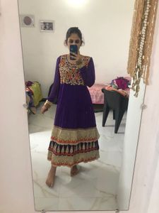 Purple Anarkali
