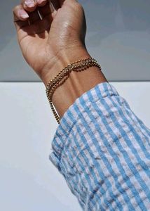Diatoms 18k Gold Plated Bracelet
