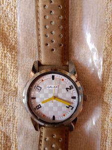 Leather Analog Watch
