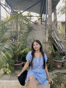 Blue Floral Mini Dress