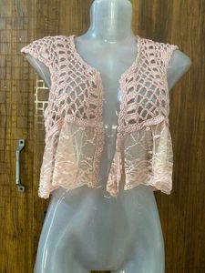 Pink  Crochette Jacket SALE🤑SALE
