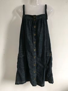 Denim Dungaree Dress