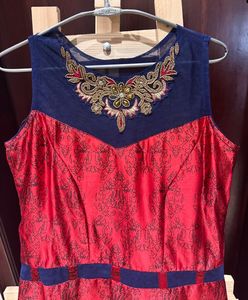 Designer Printed Ethnic Long Dress