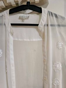 White Sheer Long Top