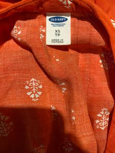 Old Navy Orange Top Alone