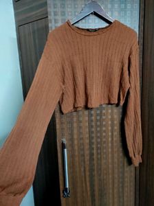 SALE 🛍️ Shein Brown Crop Top