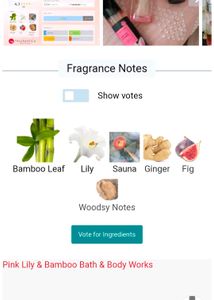 Pink Lily &amp; Bamboo Mist By Bath &amp; Body Works