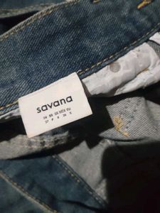Ripped Straight Jeans