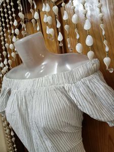 Striped Off-Shoulder Top