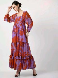 New Stayle Beautiful Women Gown Dress Inpoted Dres