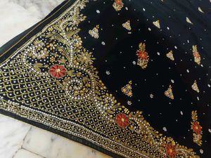 Very Beautiful 🤩 Black Saree 🖤🖤
