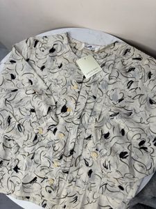 Patterned Button-Up Shirt