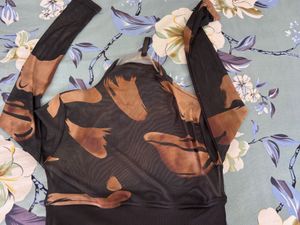 Stylish Patterned Long Sleeve Top