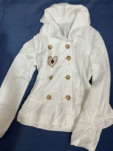 White Double Breasted Jacket