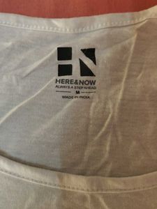 white here &amp;now tshirt