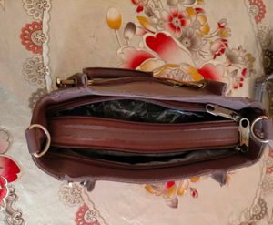 Floral Embroidered Satchel Bag