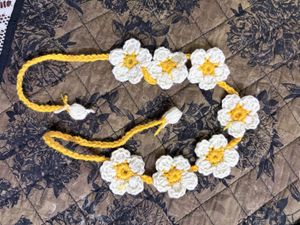Daisy Crochet Hair Garland