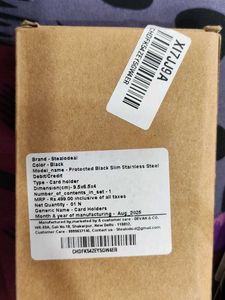 Stainless Steel Card holder