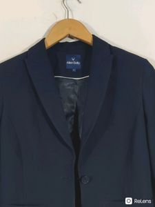 Allen Solly Navy Blue Blazer (Women&#39;s)