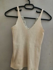 Savana Dupe Ribbed Lacey 2000s Going Out Tank Top