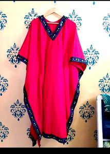 Red Embellished Kaftan ❤️