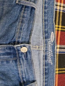 Women Denim Blue Shorts - 38 Waist Size