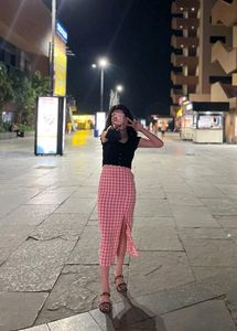 🍒H&amp;M Gingham Crepe Skirt🎀