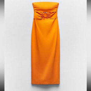 Zara Limited Edition Sexy Cutout Midi Dress