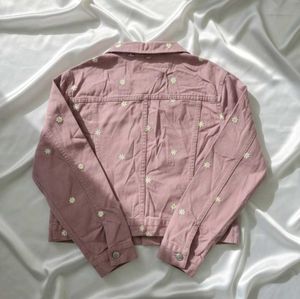 Winter floral jacket.