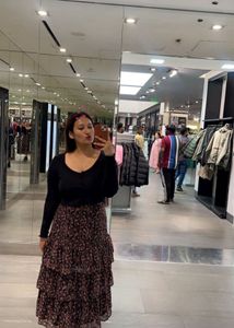 Floral Tiered Maxi Skirt