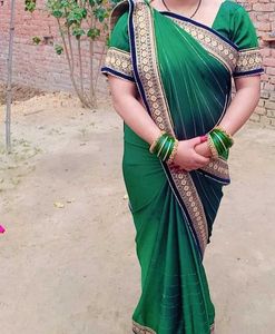 Heavy Green Saree