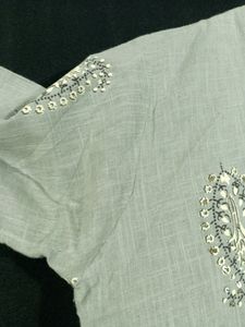 Pastel Green Printed Kurti ( Women&#39;s )