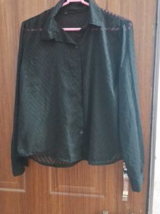 Black See Through Shirt