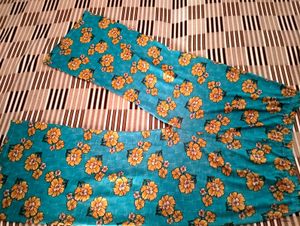 Blue Floral Plazzo