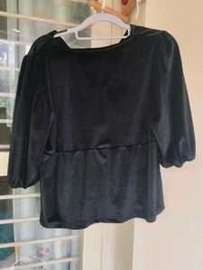 Black Velvet Top