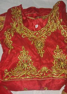 Red Garara Suit Havey  Stones Work Fancy 👗
